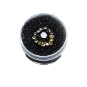 Corazón Strass Negro 2 UND