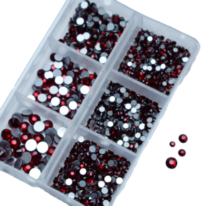 Pedrería Cristal Burgundy
