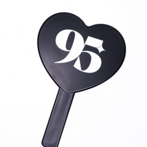 95 Espejo corazón negro