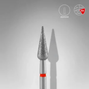 Punta Diamante Staleks FA100R040/12 «Pera» 1.6 mm rojo