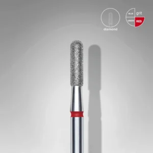 Punta Diamante Staleks FA30R023/8 «Cilindro Redondeado» 2.3 mm rojo